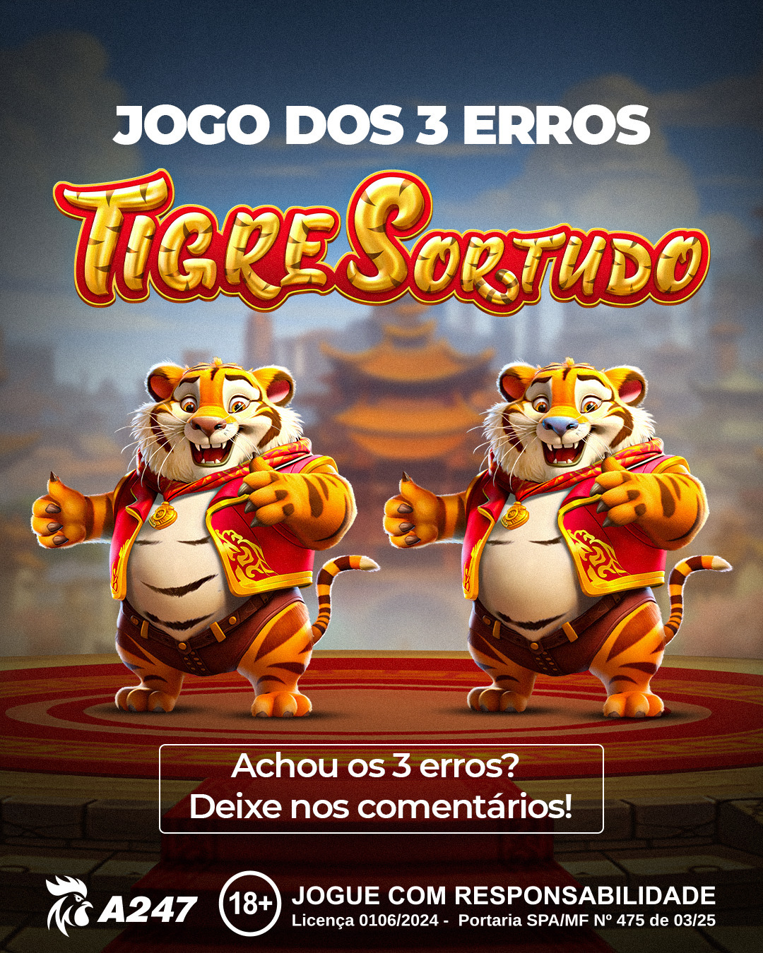 bônus fortune tiger 